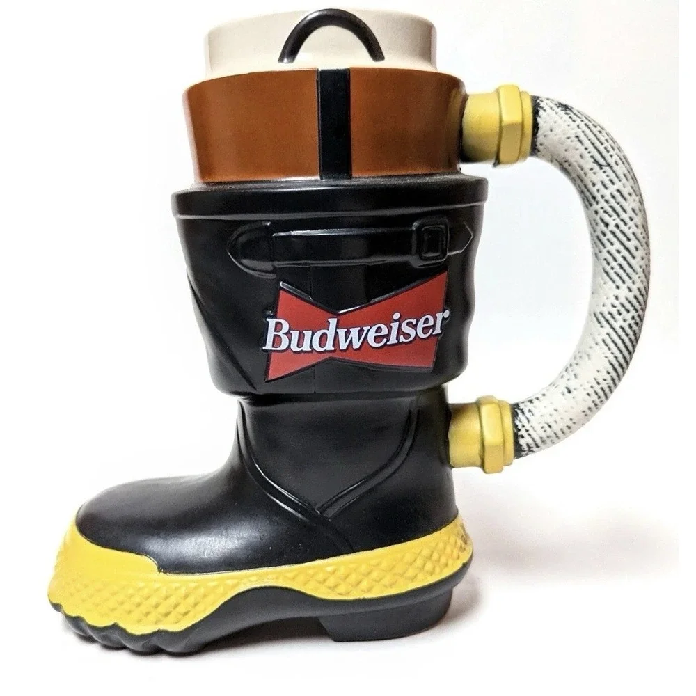 Budweiser Firefighters Boot Stein Fireman Series CS321-IAFF  Special Edition